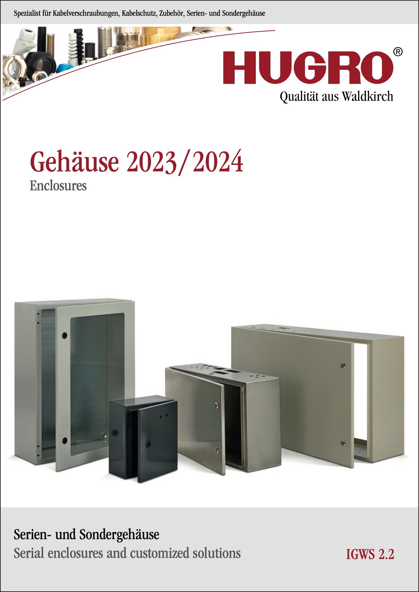 HUGRO Katalog Gehäuse 2023/2024